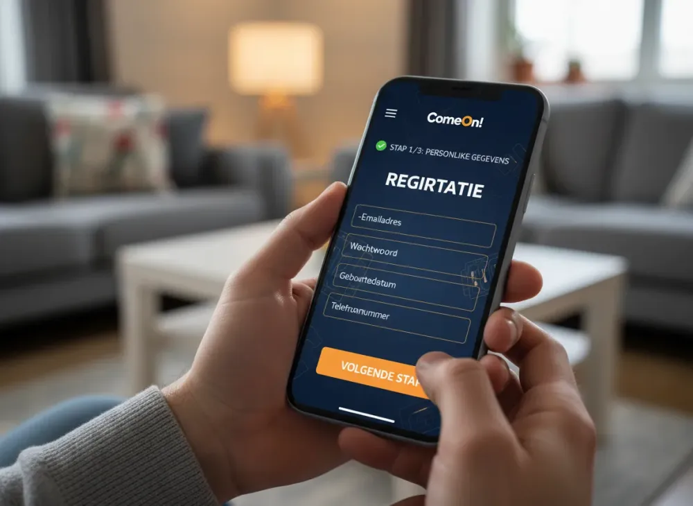 Comeon registratie uitleg en stappen voor account maken